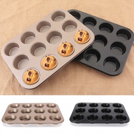 Gotham Steel Bakeware Copper Muffin Baking Pan Nonstick – 12 Cup Cupcake Baker