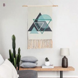 Hand-Woven Homestay Tassel Tapestry Decoration Nordic Meter Box Hanging Background Cloth Bedroom