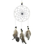 Handmade Dreamcatcher Car Wall Window Hanging Ornaments Guineafowl Feather Flocking Decor