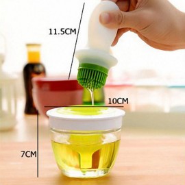 Handy Kitchen Tool Grill Oil Bottle Brushes Set Tool Silicone Bake BBQ Honey Oil Brush