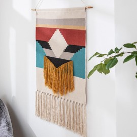 Hanging Cloth Tassel Tapestry  Hand-woven Tassel Hanging Art Tassel Tapestry