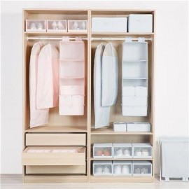 Home 5 Layers Hanging Closet Organizer Household Hanging Foldable Storage Bag