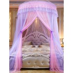 Home Textiles Hanging Dome Princess Mosquito Net Free Installation Bed Mantle Floor Mosquito Net Adult