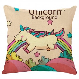 Honana 45x45cm Home Decoration Cartoon Unicorn Animal Square 12 Optional Patterns Pillow Case