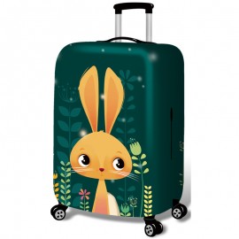 Honana Cute Cartoon Rabbit Elastic Luggage Cover Durable Suitcase Protector