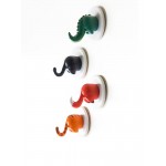 Honana Lovely Animal Tail Rubber Hook Key Towel Hanger Holder Home Hooks