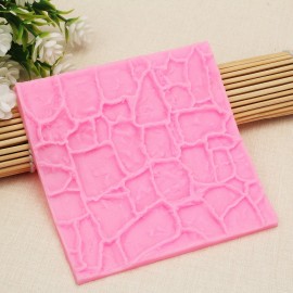 Hot 3D Imitation Tiles Silicone Fondant Mould Cake Decor Sugarcraft Mold Tools Bakeware