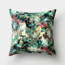 INS Style Flower Floral Printed Microfiber Cushion Cover Home Sofa Office Seat Art Decor