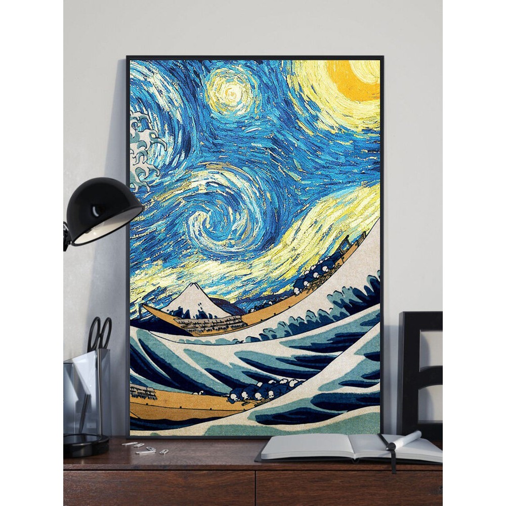 Impressionist Art Natural Landscape Pattern Canvas Painting Unframed Wall Art Canvas Living Room Home Decor