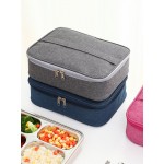 Insulated Lunch Box Bag Portable Rectangular Aluminum Lunch Box Bag