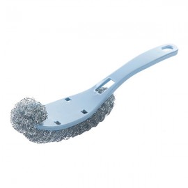 KCASA KC-CS03 Long Handle Pot Dish Bowl Steel Ball Brush Steel Wire Cleaning Dishwashing Brush