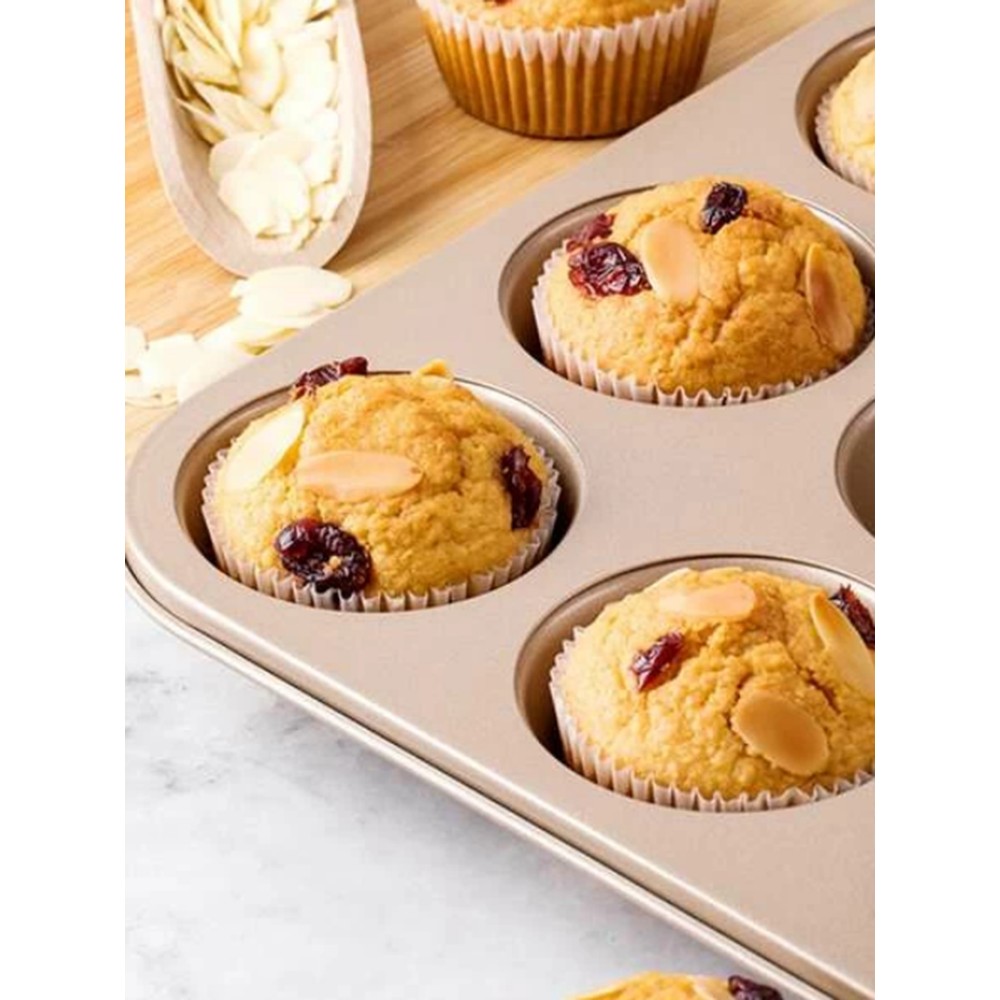 KCASA KC-OP01 6 Holes Stainles Steel Non-stick Muffin Cake Baking Oven Pan Cookie Tray Cup Cake Mold