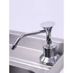 Kitchen Chrome Stainless Steel Liquid Soap Dispenser Kitchen Sink Soap Bottle