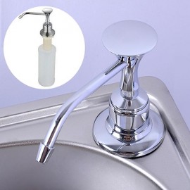 Kitchen Chrome Stainless Steel Liquid Soap Dispenser Kitchen Sink Soap Bottle