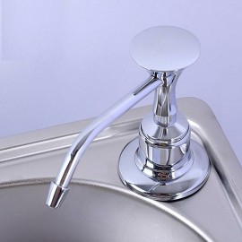 Kitchen Chrome Stainless Steel Liquid Soap Dispenser Kitchen Sink Soap Bottle