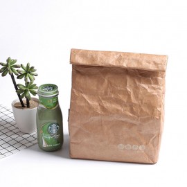 Kraft Paper Bento Bag Environmental Protection  Dupont Paper Aluminum Film Box Bag