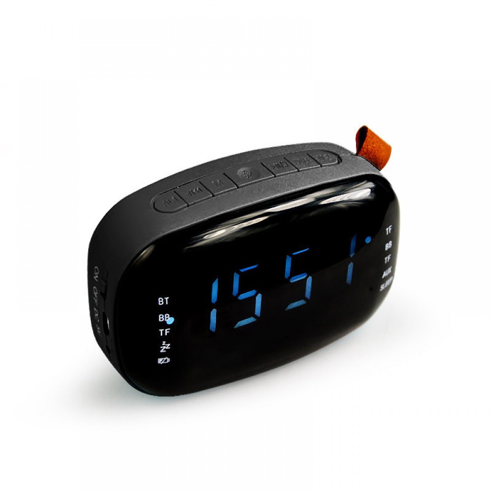 LED FM Radio Digital Alarm Clock with Sleep Timer Snooze Fuction Compact Digital Modern Desig