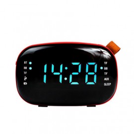 LED FM Radio Digital Alarm Clock with Sleep Timer Snooze Fuction Compact Digital Modern Desig