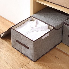 Large Double Cover Clothes Separate Storage Box Toy Storage Case Underwear Container