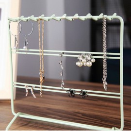 Metal Jewelry Display Stand Desktop Shelf Earring Necklace Bracelet Stand Holder Storage Rack