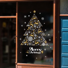 Miico Christmas Tree Sticker Home Decoration Sticker Window/Wall Sticker Shop Decorative Stick