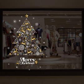 Miico Christmas Tree Sticker Home Decoration Sticker Window/Wall Sticker Shop Decorative Stick