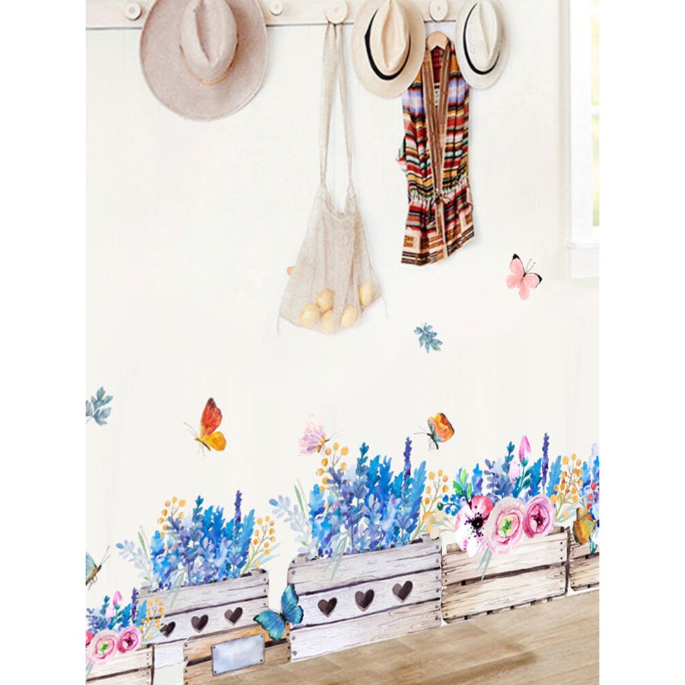 Miico Flower Wall Sticker Children’s Room And Kindergarten Decorative Wall Sticker DIY Stick