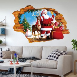 Miico XH7247 Christmas Sticker Home Decoration Sticker Window and Wall Sticker Shop Decorative Stick