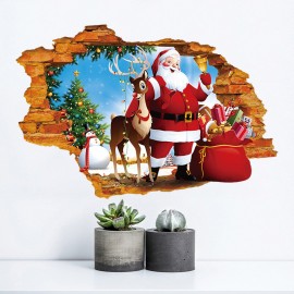 Miico XH7247 Christmas Sticker Home Decoration Sticker Window and Wall Sticker Shop Decorative Stick