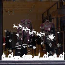 Miico XL802 Christmas Sticker Home Decoration Sticker Window and Wall Sticker Shop Decorative Sticke