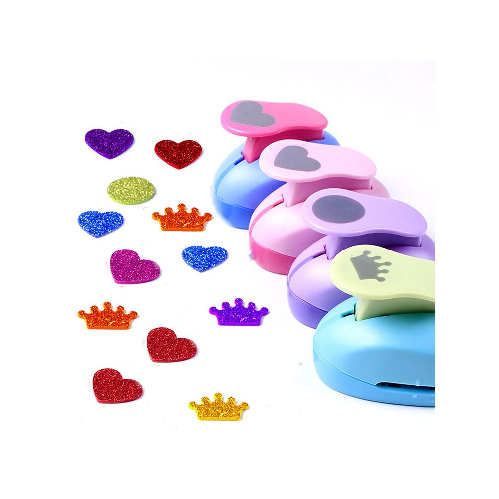 Mini Hole Puncher DIY Paper Cards Craft Punch Lovely Art Embossers Cutter Tool for Children