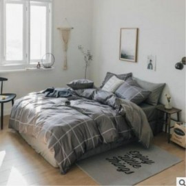 Minleaf IKEA Style 100% Cotton Bed Sheets Softest 3 Styles Bedding Sets Collection Deep