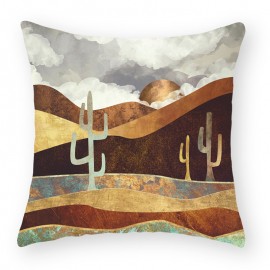 Modern Abstract Landscape Linen Cushion Cover Home Sofa Throw Pillowcases Home Decor