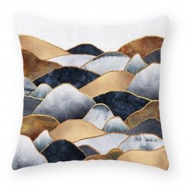 Modern Abstract Landscape Moon Linen Cushion Cover Home Sofa Throw Pillowcases Home Decor