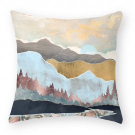 Modern Abstract Landscape Moon Linen Cushion Cover Home Sofa Throw Pillowcases Home Decor