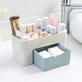 Multi-functional Plastic Cosmetic Storage Box Jewelry Box With Small Drawer Desk  Storage Box