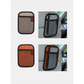 Multifunctional Vehicle Mobile Phone Storage Net Pocket Sticky Car Seat Back Portable Car Storage Bag