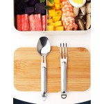 Nextool Stainless Steel Tableware Food Spoon Fork Sophisticated Portable Dinnerware Set