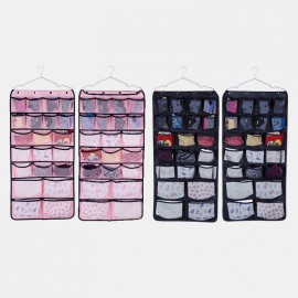 Non-woven Cloth Mesh Yarn 42 Grid Storage Bag Household Items Finishing Underwear Storage Hanging Bag