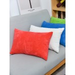 Nordic Simple Solid Color Corduroy Cushion Cover Nordic Style Sofa Rectangular Pillowcase