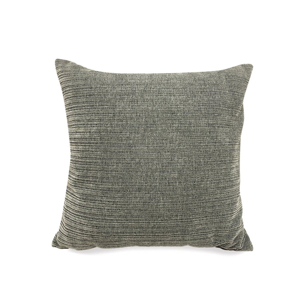 Plain Simple Thick Chenille Texture Stripe Sofa Living Room Bedroom Square Pillow Back Cushion Cover