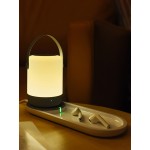 Portable LED USB Night Light Touch Operation Support 10W QI Wireless Charging Home Decor Night Light