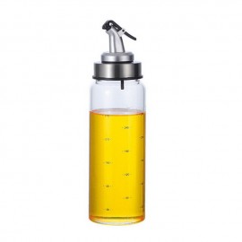 Portable Oil Dispenser Seasoning Bottles Dispenser With Scale Sauce Bottle Glass Storage Bottles