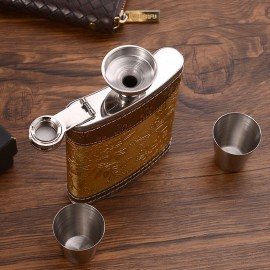 Portable Stainless Steel Hip Flask Wine Bottle Travel Whiskey Vodka Alcohol Liquor Flagon Male Mini Bottle