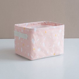 Printed Storage Box Cotton Linen Storage Basket Desktop Sundries Toy Storage Box Bathroom Cosmetic Storage Box