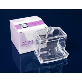 Q-tip Storage Boxes Cotton Swab Holder Clear Acrylic Cosmetic Makeup Case Hotel Supplies