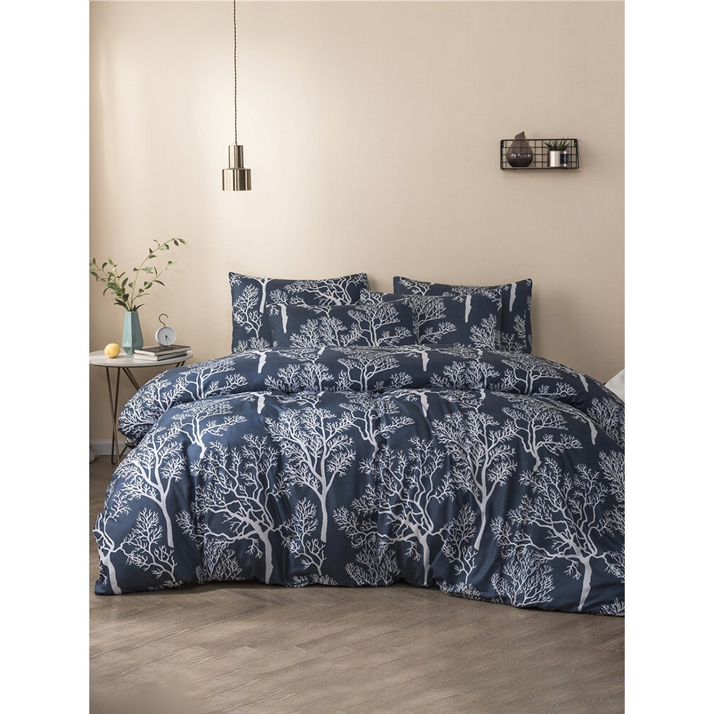 Quilt Three-Piece Home Textile Brushed Printing Kit Duvet Cover Bedding