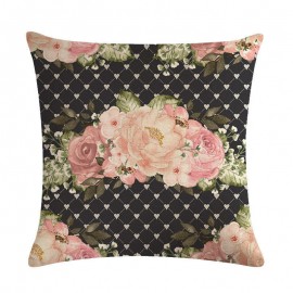 Retro Pattern Series Linen Pillow Cover Cushion Cover