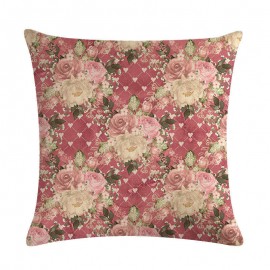 Retro Pattern Series Linen Pillow Cover Cushion Cover