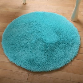 Round Fluffy Rugs Anti-Skid Shaggy Area Rug Room Home Bedroom Carpet Floor Mat